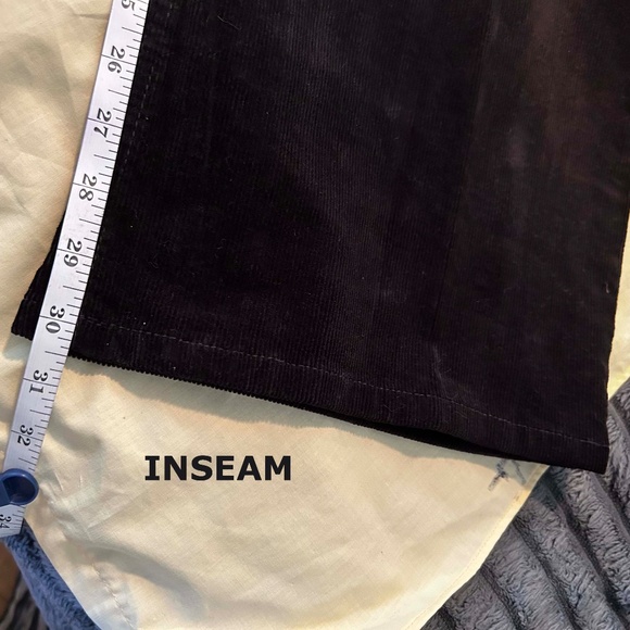 NEW PHOTOS! CORDUROYS, DENIM BOOTCUT, BLACK, SIZE WOMEN 24W, STRETCH FABRIC, FLY - Picture 7 of 16